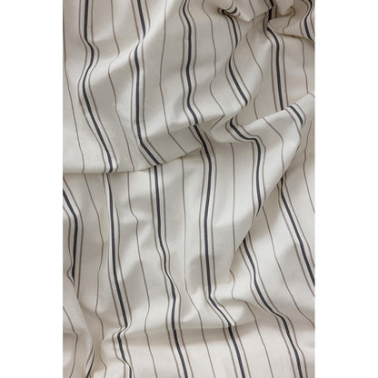 Sebra Juniorsängkläder, ekologiskt - Cream Stripe