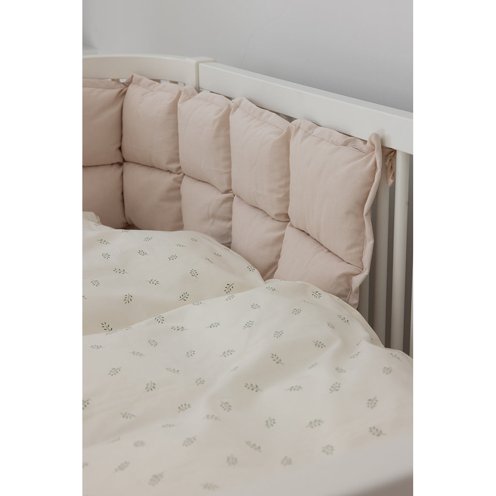 Sebra Sängkant, kapok, halv längd - Birchbark rose