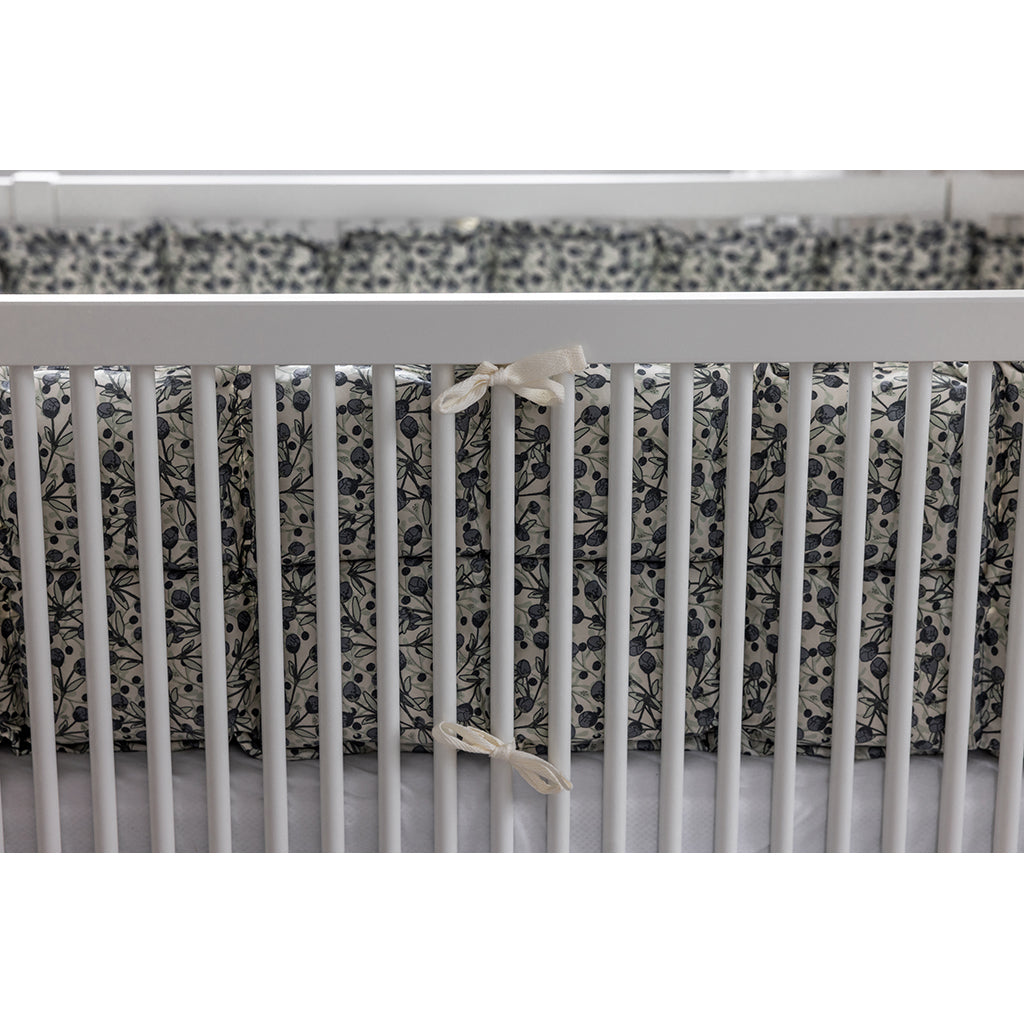 Sebra sängrand, kapok - Blue olive