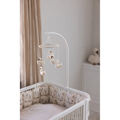 Sebra sängkantsskydd, kapok – Powder blossom