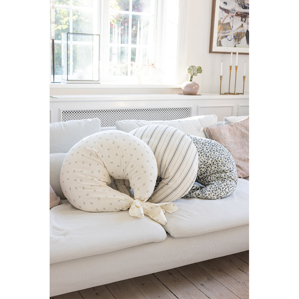 Sebra Amningskudde, ekologisk bomull - Cream stripe