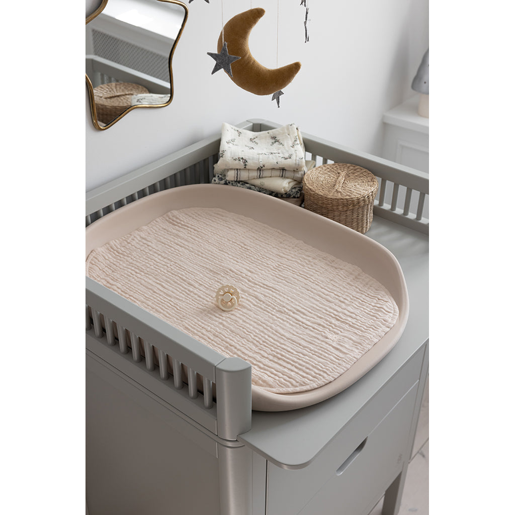 Sebra Skötunderlägg 6-lager, 2 st. - Muslin rose