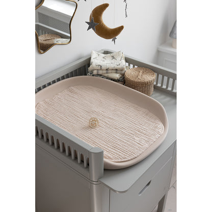 Sebra Skötunderlägg 6-lager, 2 st. - Muslin rose