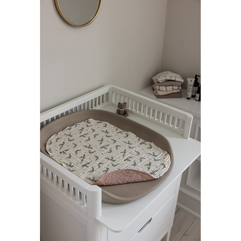 Sebra skötunderlägg, 6 lager, 2 st – Powder rose