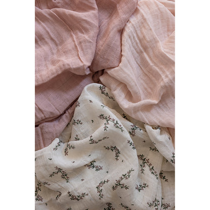 Sebra Tygblöjor, 3 st. - Powder blossom, rose