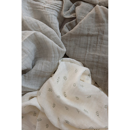 Sebra Tygblöjor, 3 st. - Sophora leaves, Mist green