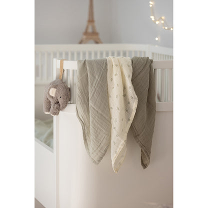 Sebra Tygblöjor, 3 st. - Sophora leaves, Mist green