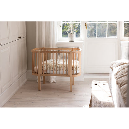 Sebra spjälsäng, Bedside Crib - Wooden Edition