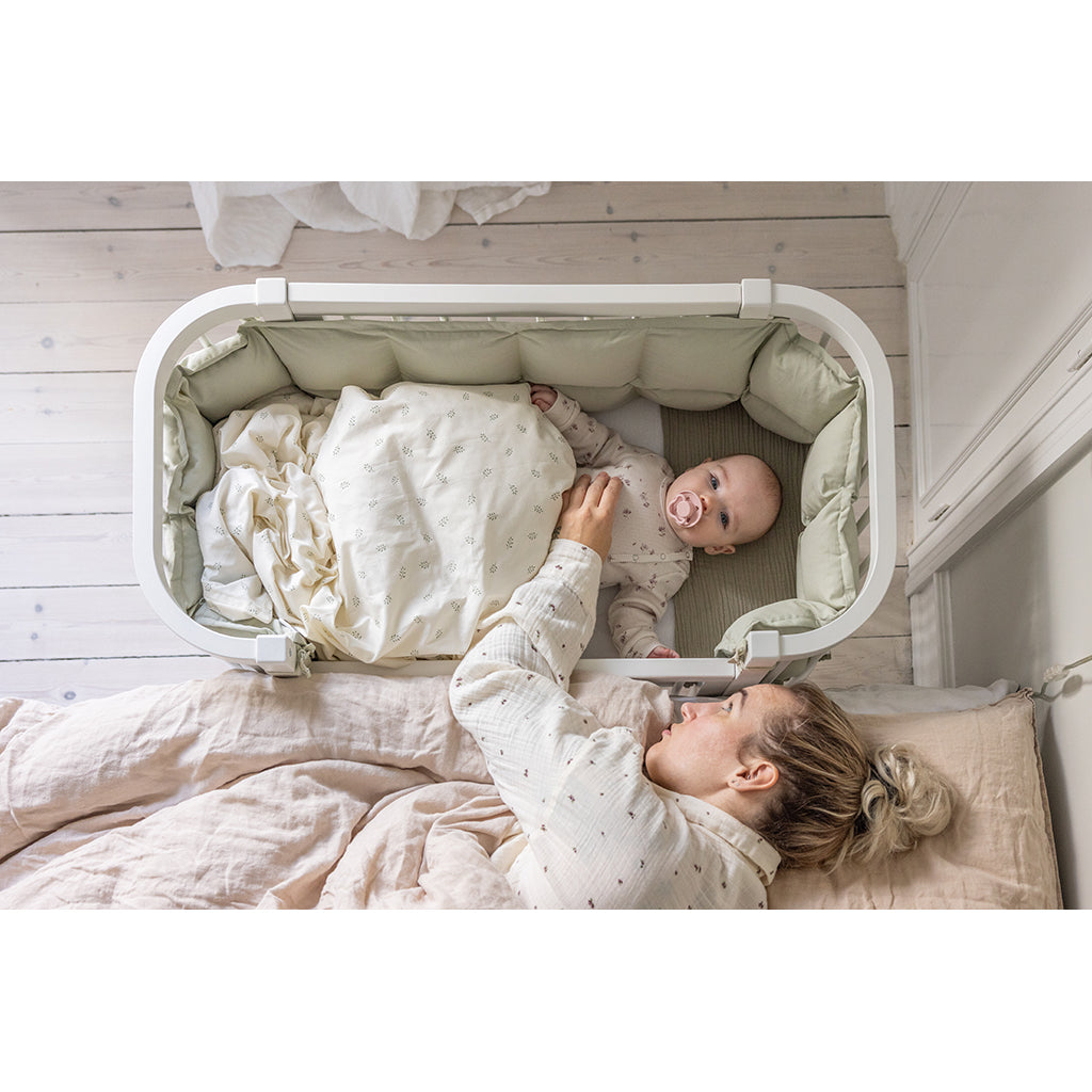 Sebra babysäng, Bedside Crib - Classic white