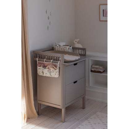 Sebra organizer med 3 fickor, OCS - Powder blossom