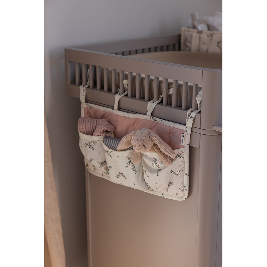 Sebra organizer med 3 fickor, OCS - Powder blossom