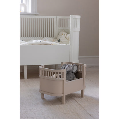 Sebra docksäng + madrass, Birchbark Rose