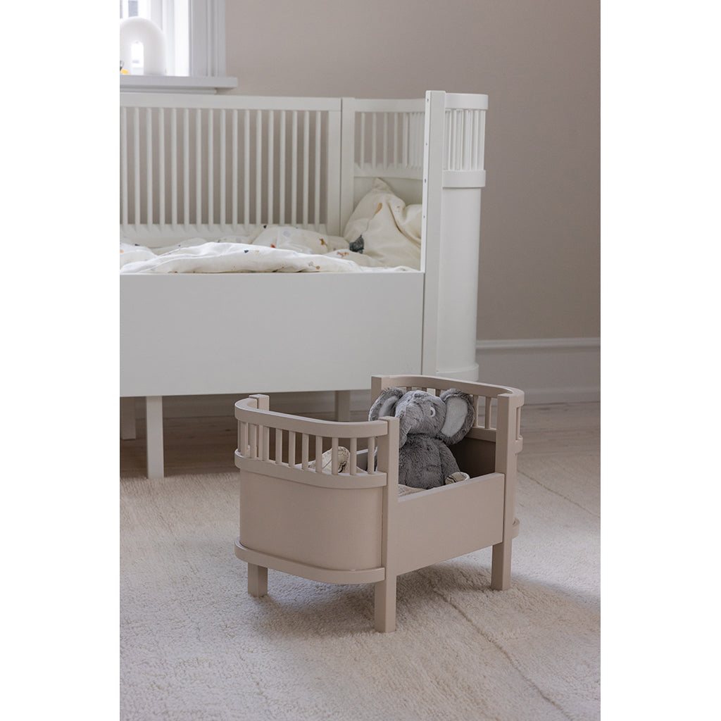 Sebra docksäng + madrass, Birchbark Rose