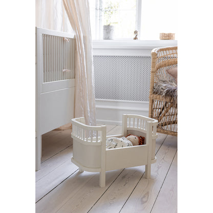 Sebra Dockssängen + madrass, vit