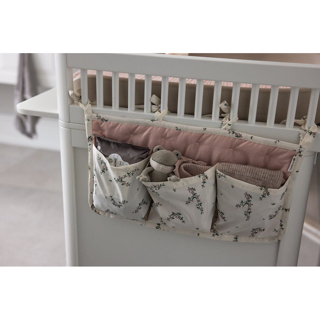 Sebra organizer med 3 fickor, OCS - Powder blossom