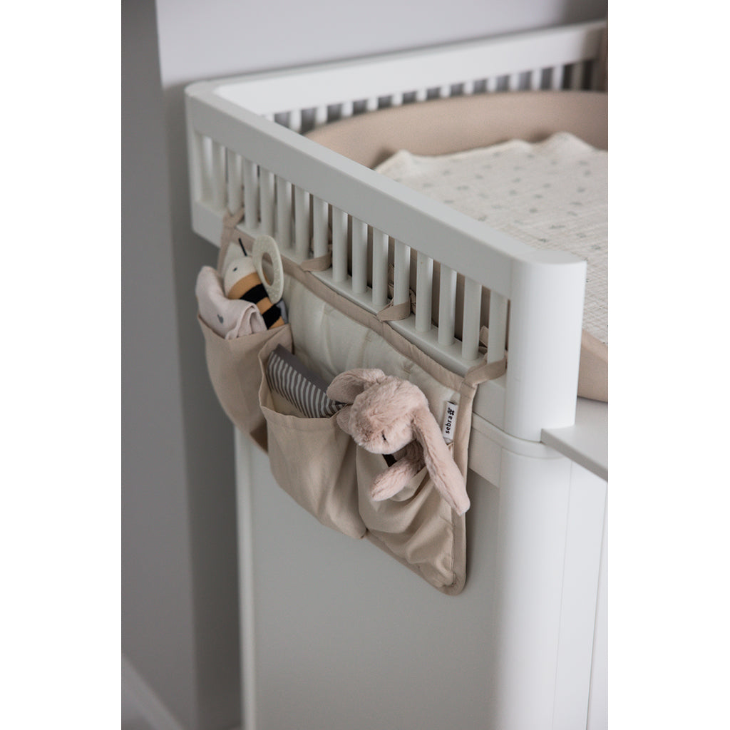 Sebra organizer med 3 fickor, OCS - Morning beige