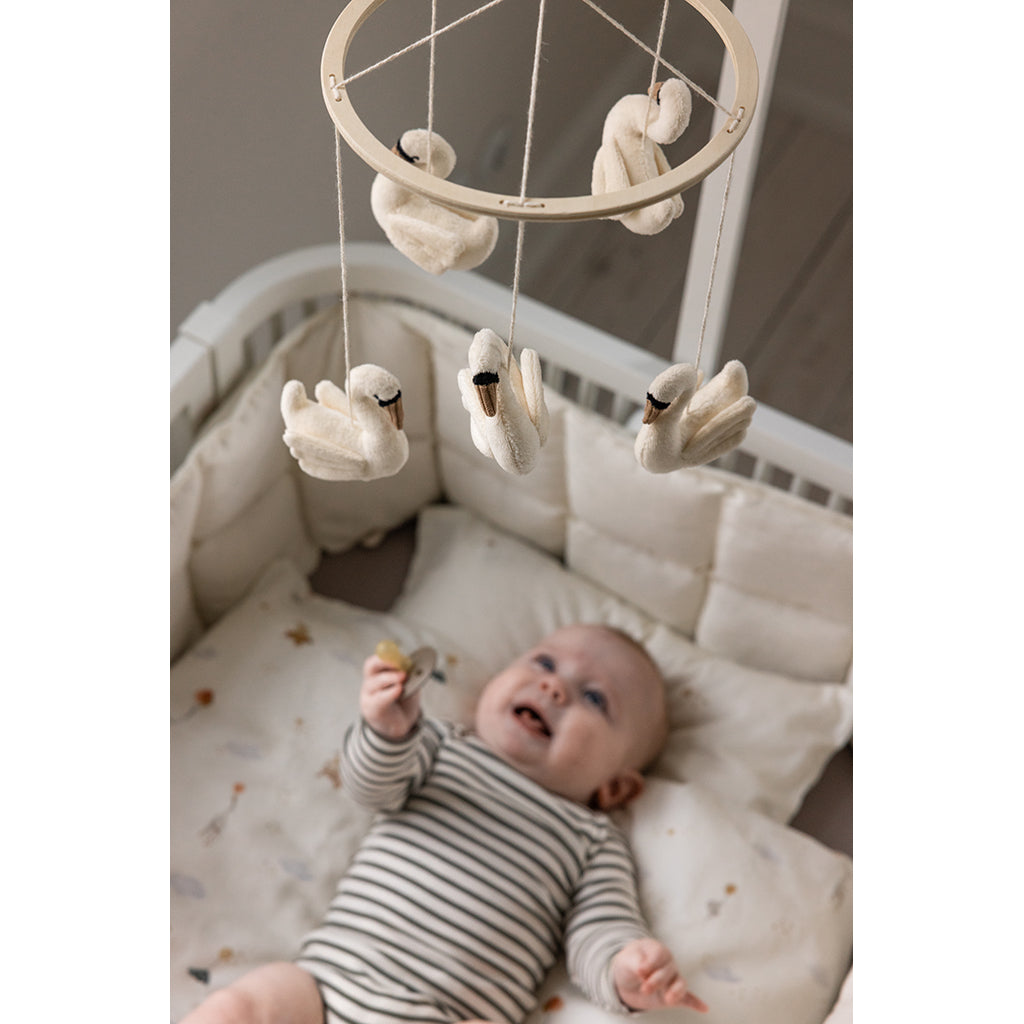 Sebra mobil i filt, Svanar