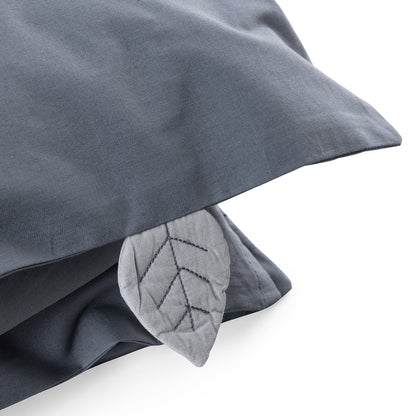 Sebra babybäddset, ekologiskt - Forest Lake Blue