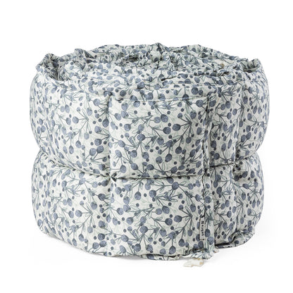 Sebra sängrand, kapok - Blue olive