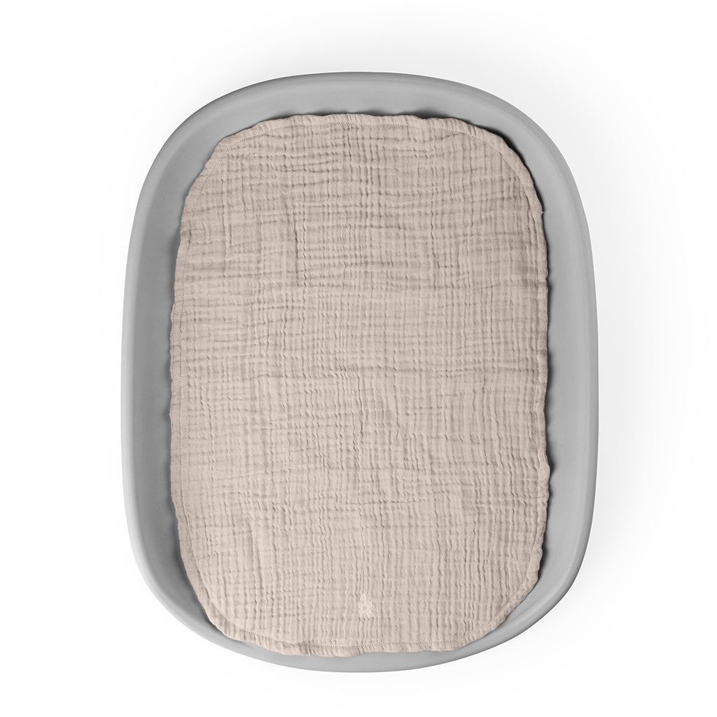 Sebra Skötunderlägg 6-lager, 2 st – Muslin beige