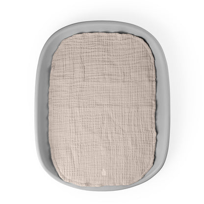 Sebra Skötunderlägg 6-lager, 2 st – Muslin beige