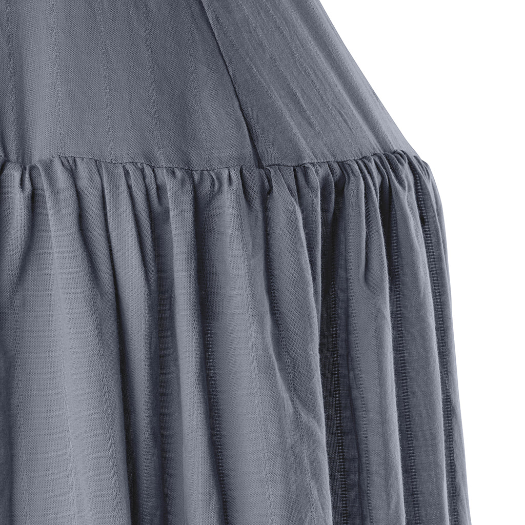 Sebra Sänghimmel, dobbyväv - Forest lake blue