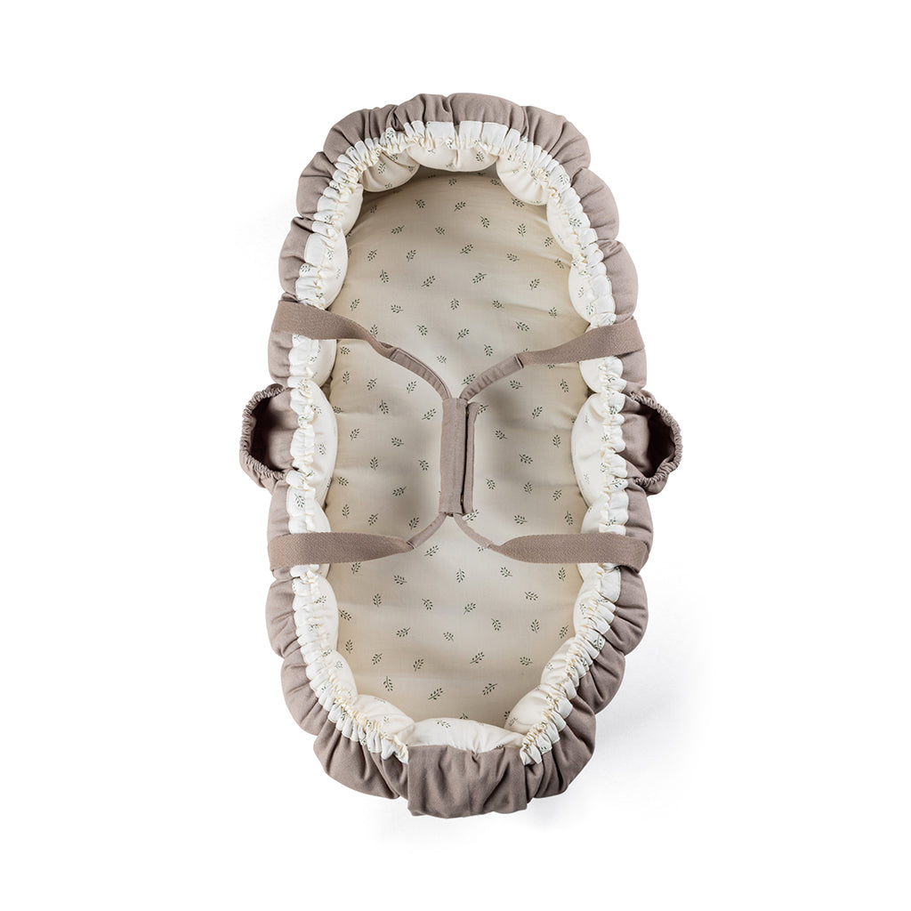 Sebra 3-i-1 babynest, babylift och lektäcke, Sophora Leaves - Beige