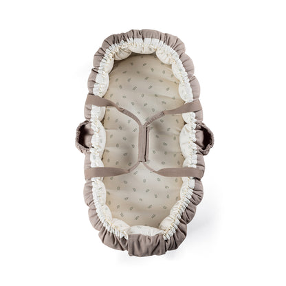 Sebra 3-i-1 babynest, babylift och lektäcke, Sophora Leaves - Beige