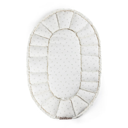 Sebra 3-i-1 babynest, babylift och lektäcke, Sophora Leaves - Beige