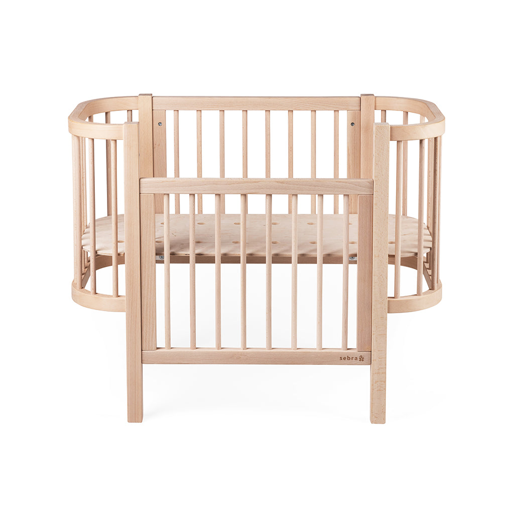 Sebra spjälsäng, Bedside Crib - Wooden Edition