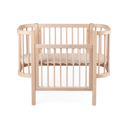Sebra spjälsäng, Bedside Crib - Wooden Edition