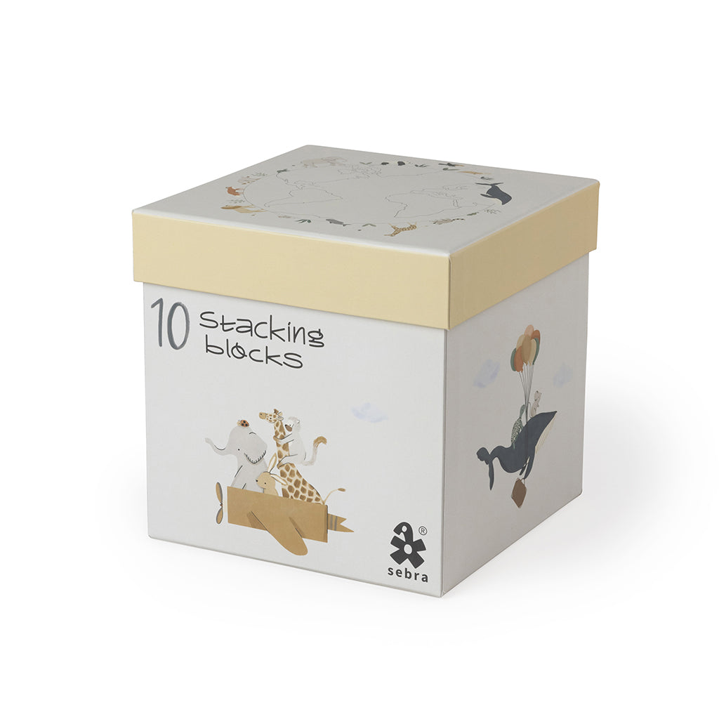 Sebra Stapelboxar, 10 st.