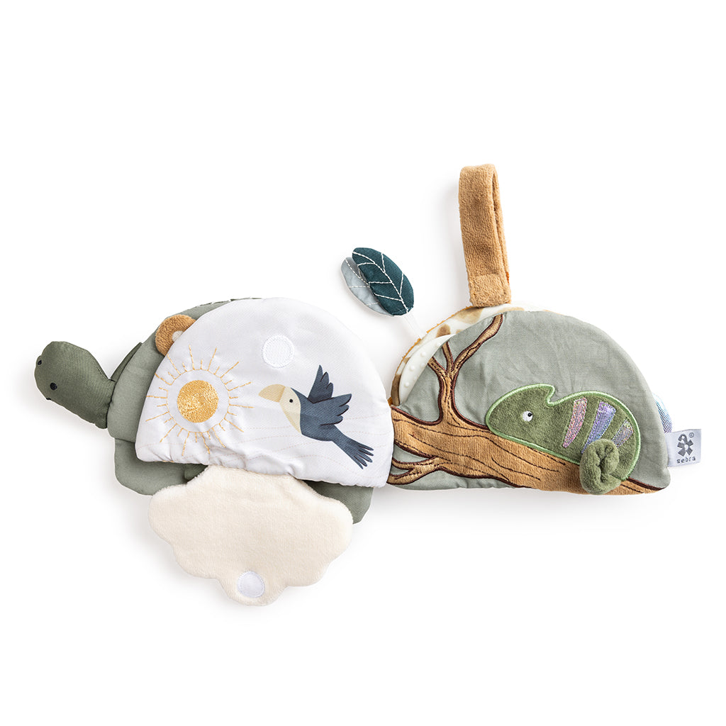 Sebra tyg-aktivitetsbok, sköldpadden Turbo