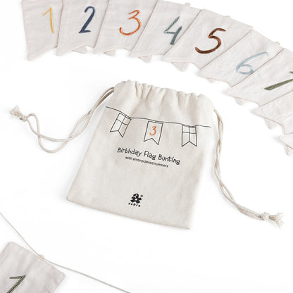 Sebra flaggirlang, födelsedagsgirlang med siffrorna 0-9