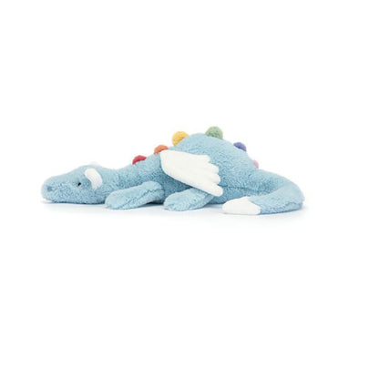 Jellycat Drake gosedjur, Sky dragon - 50 cm