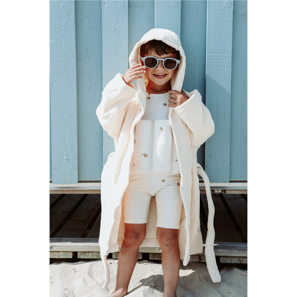 Konges Sløjd baddräkt, heltäckande med avtagbara flytblock, Lemon – strl. 9 mån – 4 år