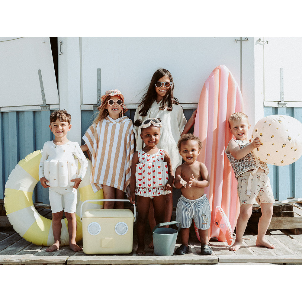 Konges Sløjd baddräkt med avtagbara flytblock, Amour blå randig - strl. 9 mån. - 4 år