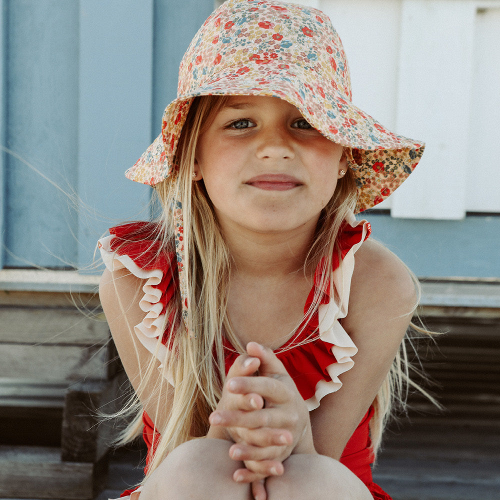 Konges Sløjd UV-baddräkt, Cerise Barbados cherry - stl. 92-134 cm