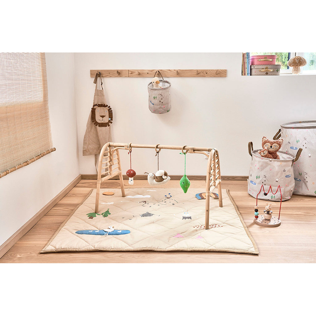 OYOY förkläde för barn, Randig Denim Løve