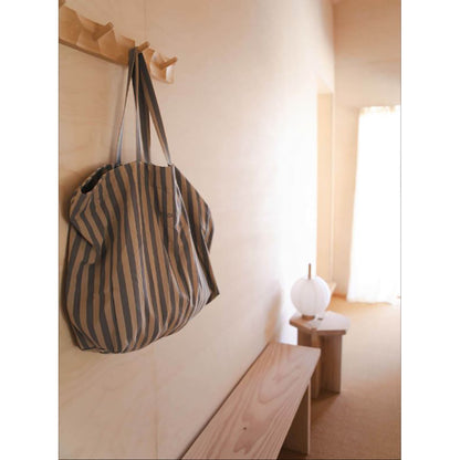 Studio Feder Hanna Totebag, Pale blue stripe