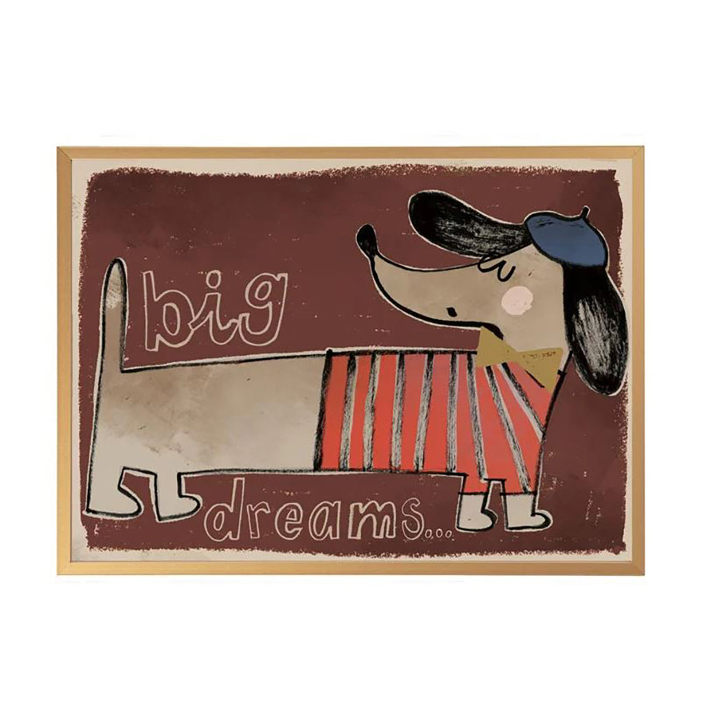 Studio Loco børneplakat, Teckel - A3