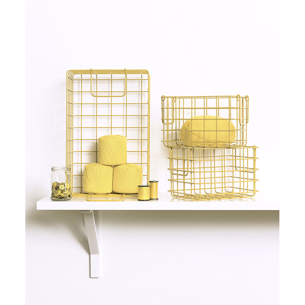 Mustard Made korgar, set med 3 trådkorgar - Butter