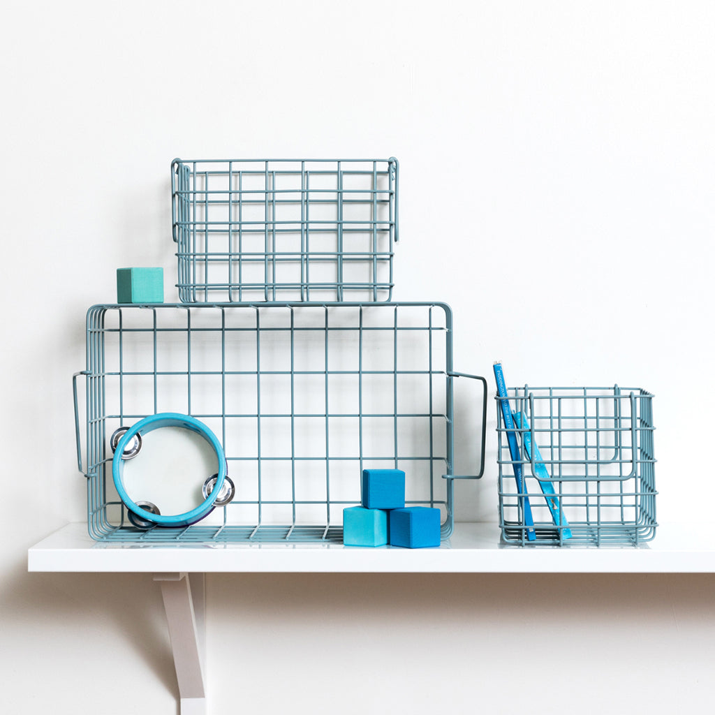 Mustard Made Korgar, set med 3 trådkorgar - Ocean