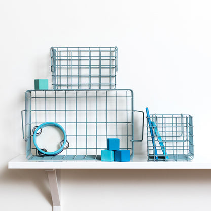 Mustard Made Korgar, set med 3 trådkorgar - Ocean