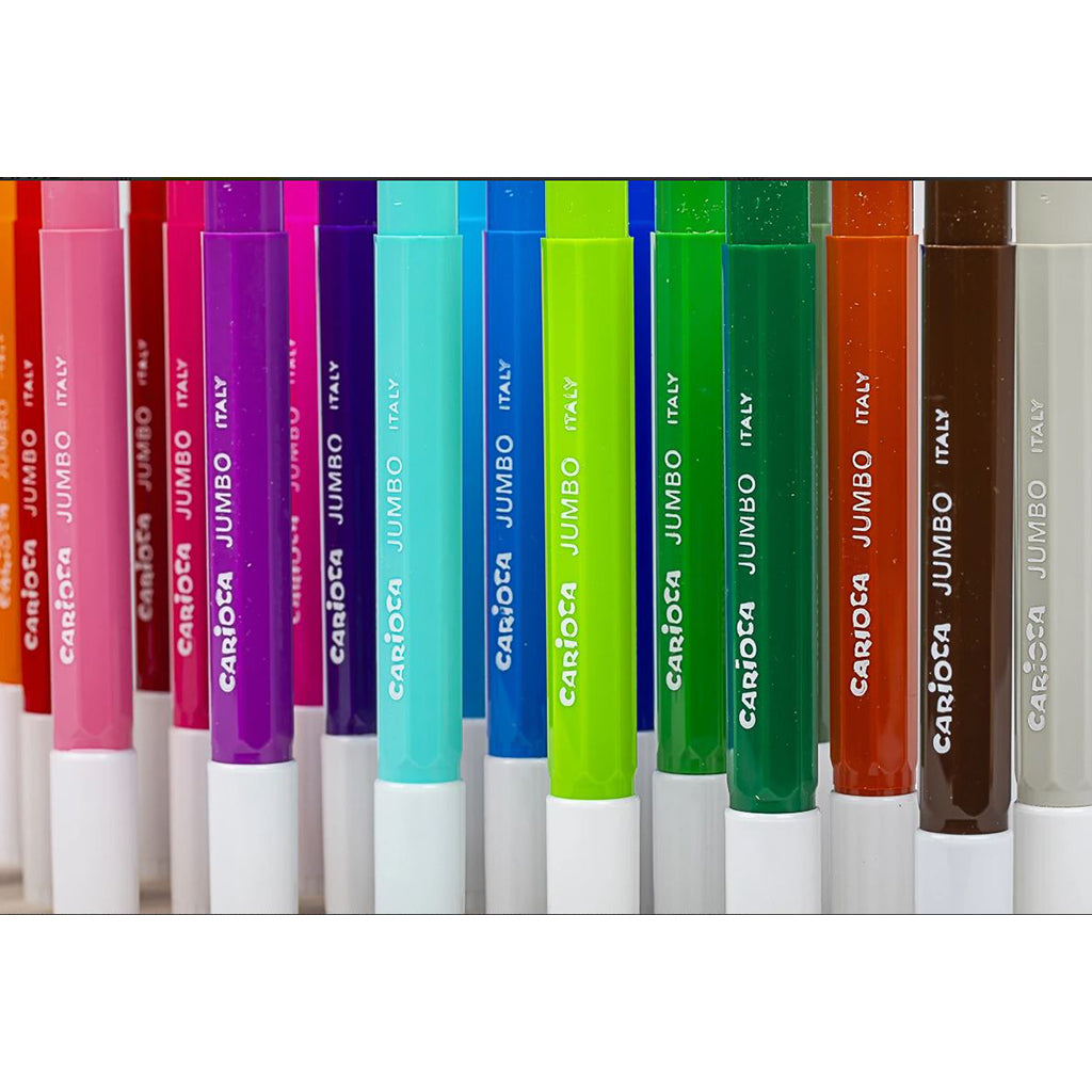 Tuscher i träkloss, 24 färger