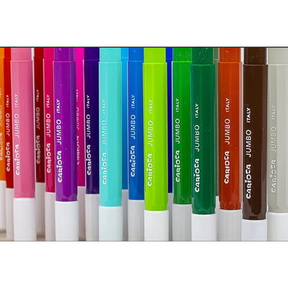 Tuscher i träkloss, 24 färger