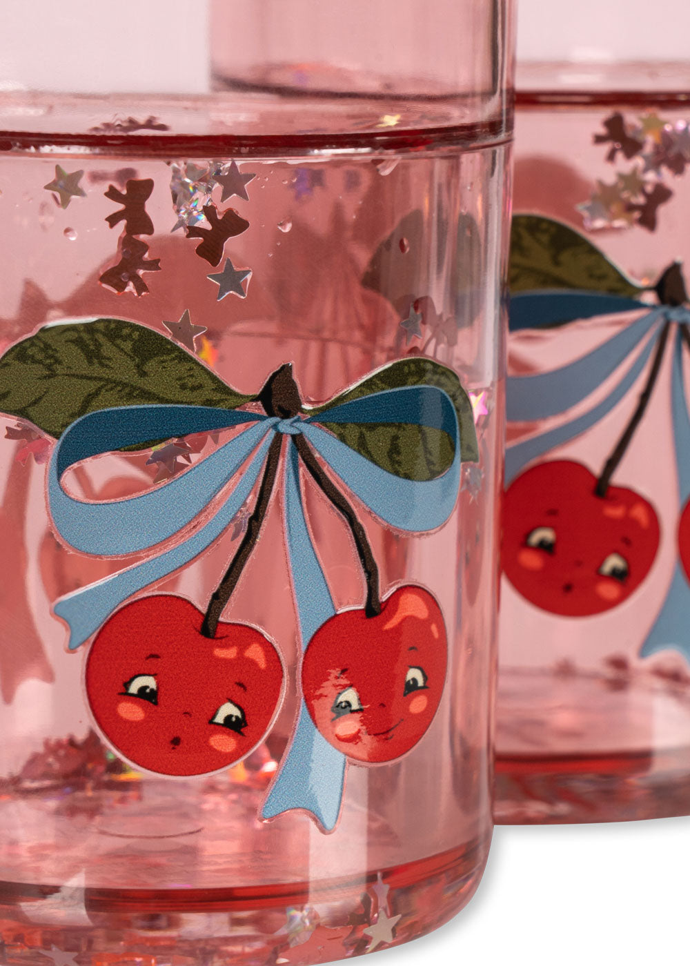 Konges sløjd 2-pack glittermuggar, Cherry Bows