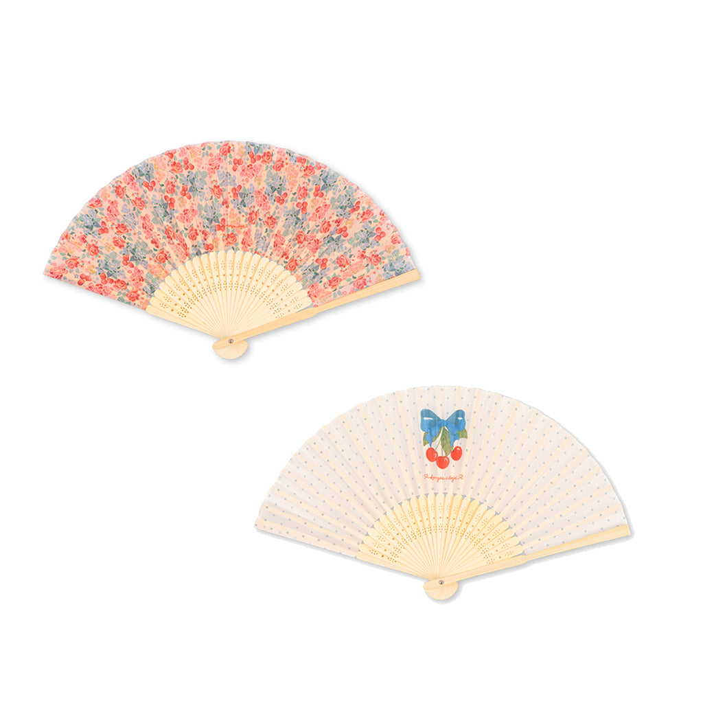 Konges Sløjd solfjäder i bambu, Mix - 2 varianter