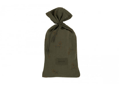Nobodinoz swaddle med tryck, Wabi Sabi 70 x 70 cm - Flore Vetiver