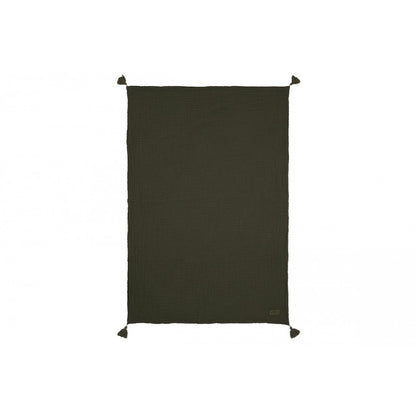 Nobodinoz babytäcke, Wabi Sabi double muslin, 65 x 100 cm - Vetiver